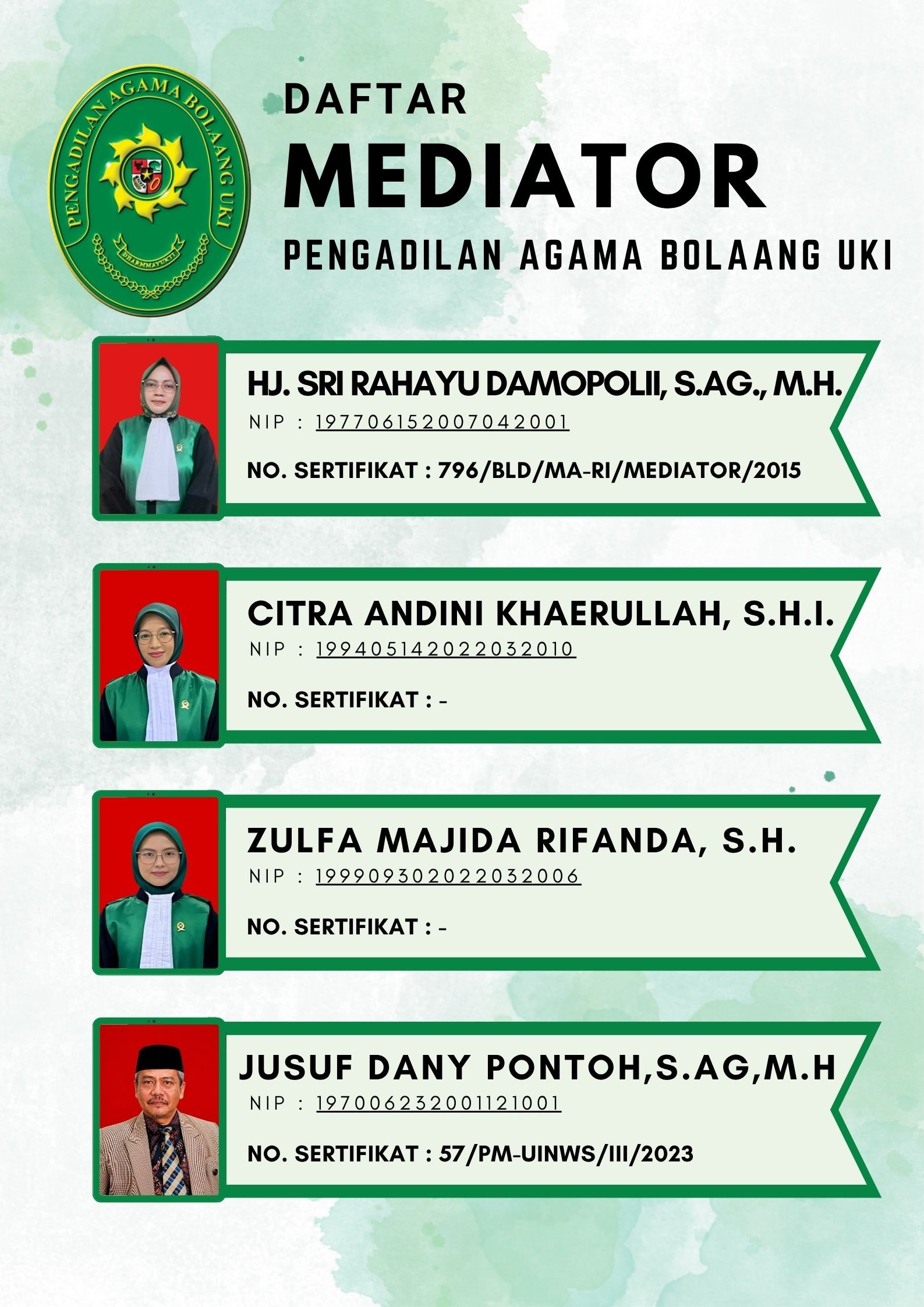 Daftar Mediator 2026